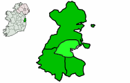 center Map highlighting دبلن Dublin