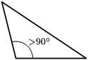 مثلث منفرج