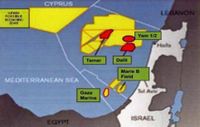 احتياطيات الغاز الطبيعي في المنطقة الاقتصادية الخالصة لإسرائيل، جنوب الحوض المشرقي، نوبل إنرجي، 2010.