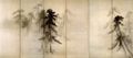 أشجار الصنوبر واجهة زجاجية سداسية، رسم هاسگاوا توهاكو (1539-1610)، ياباني