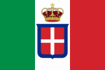 Flag of the Kingdom of Italy used by Italian monarchists