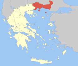 مقدونيا الشمالية وتراقيا East Macedonia and Thraceموقع