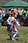 Mongol girl performing Bayad dance