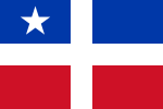 The Lares revolutionary flag, now used by Puerto Rican nationalists