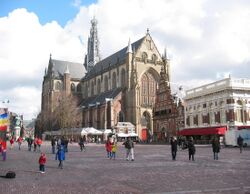 Grote Kerk ("Great Church") or St.-Bavokerk ("Church of St. Bavo") on the Grote Markt, Haarlem's central square