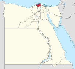 موقع محافظة كفر الشيخ علي الخريطة