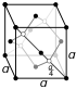 Diamond cubic crystal structure for جرمانيوم