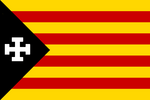 Estelada of the Milícia Catalana, a symbol of Spanish Nationalism in Catalonia
