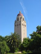 Hoover Tower, at 285 feet (87 m), the tallest building on campus