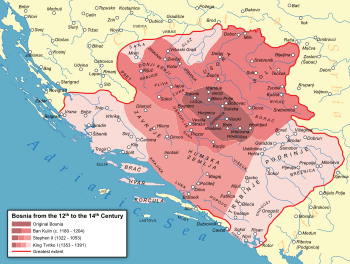 توسع الدولة البوسنية في العصور الوسطى