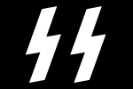 Flag of the Schutzstaffel (SS), a common German and international symbol of neo-Nazism and white supremacism