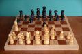 Chess set - black pieces are ebony.