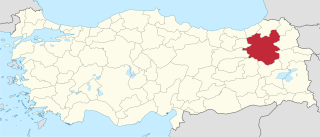 موقع محافظة أرض‌روم في تركيا