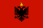 Flag of the Albanian Kingdom. Today used by Albanian monarchists