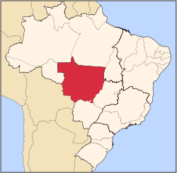 موقع ولاية ماتو گروسو في البرازيل
