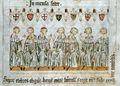Prince-electors of the Holy Roman Empire (1341 parchment)