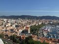 The aerial view of Cannes