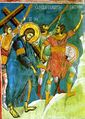 Carrying the Cross fresco, Decani monastery, Serbia, 14th century