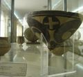 The Elamite and prehistoric collection is located in the first hall. A decorated bowl from the 4th Millennium BCE from Fars is seen in the foreground.