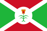Flag of Kingdom of Burundi. Today used by Burundian monarchists