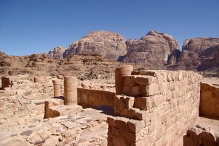 A Nabatean temple in Wadi Rum