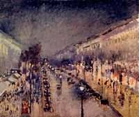 Boulevard Montmartre la nuit, 1898