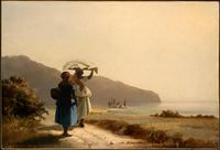 Two Women Chatting By The Sea, St. Thomas, 1856. National Gallery of Art Washington, DC.