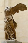 The Nike of Samothrace is made of Parian marble (ح. 220–190 ق.م.)