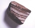 Sandstone with iron oxide bands
