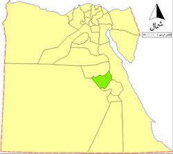 موقع محافظة سوهاج على خريطة مصر.