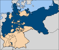 رقعة الإمبراطورية الألمانية متضمنة مقاطعة بروسيا من 1871 - 1918.