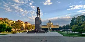 King Tomislav square and Art Pavilion