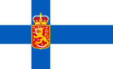 Flag of the Kingdom of Finland. Today used by Finnish monarchists