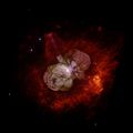 Super massive star Eta Carinae as imaged by Hubble Space Telescope.