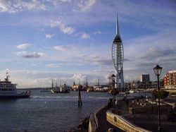 Spinnaker Tower and harbour.JPG