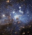 LH 95 stellar nursery in Large Magellanic Cloud. Credit: NASA/ESA