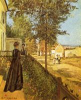 Louveciennes, la route de Versailles, c. 1870