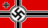 German war ensign from 1938 to 1945 under the Third Reich regime