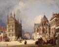 View of the Grote Markt, by Michael Neher, 1854