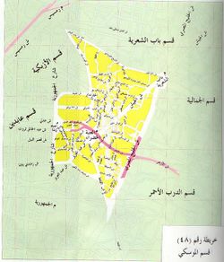 خريطة حي الموسكي