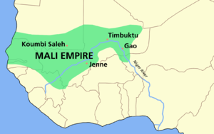 امبراطورية مالي في أقصى إتساعها.