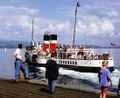 PS Waverley leaving Dunoon on the Firth of Clyde.