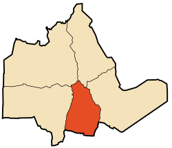 Location of Tamanrasset commune within Tamanrasset Province