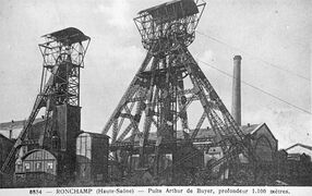 Arthur de Buyer Coal Mine (1.010 m) the deepest coal mine in France between 1900 and 1910