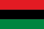 Pan-African flag, a symbol of Black nationalism in the United States