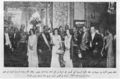 الملك فيصل في حفل المأدبة الرسمية على شرفه من قبل الشاه رضا خان بهلوي