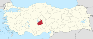 موقع محافظة آق‌سراي في تركيا