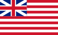 The flag had a Union Flag in the canton after the creation of the Kingdom of Great Britain in 1707.