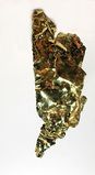 Gold leaf from Harvard Mine, Jamestown, California, USA. Size 9.3×3.2× >0.1 cm.
