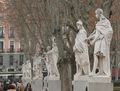 Monarchs´s statues in the Plaza de Oriente.